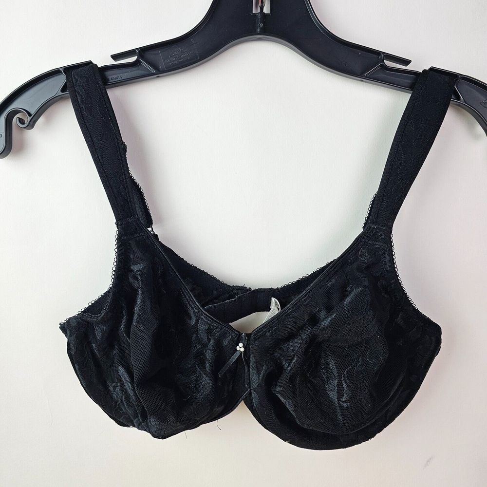 Wacoal Style: 85567 Awareness Underwire Bra 34D Black Lace‎